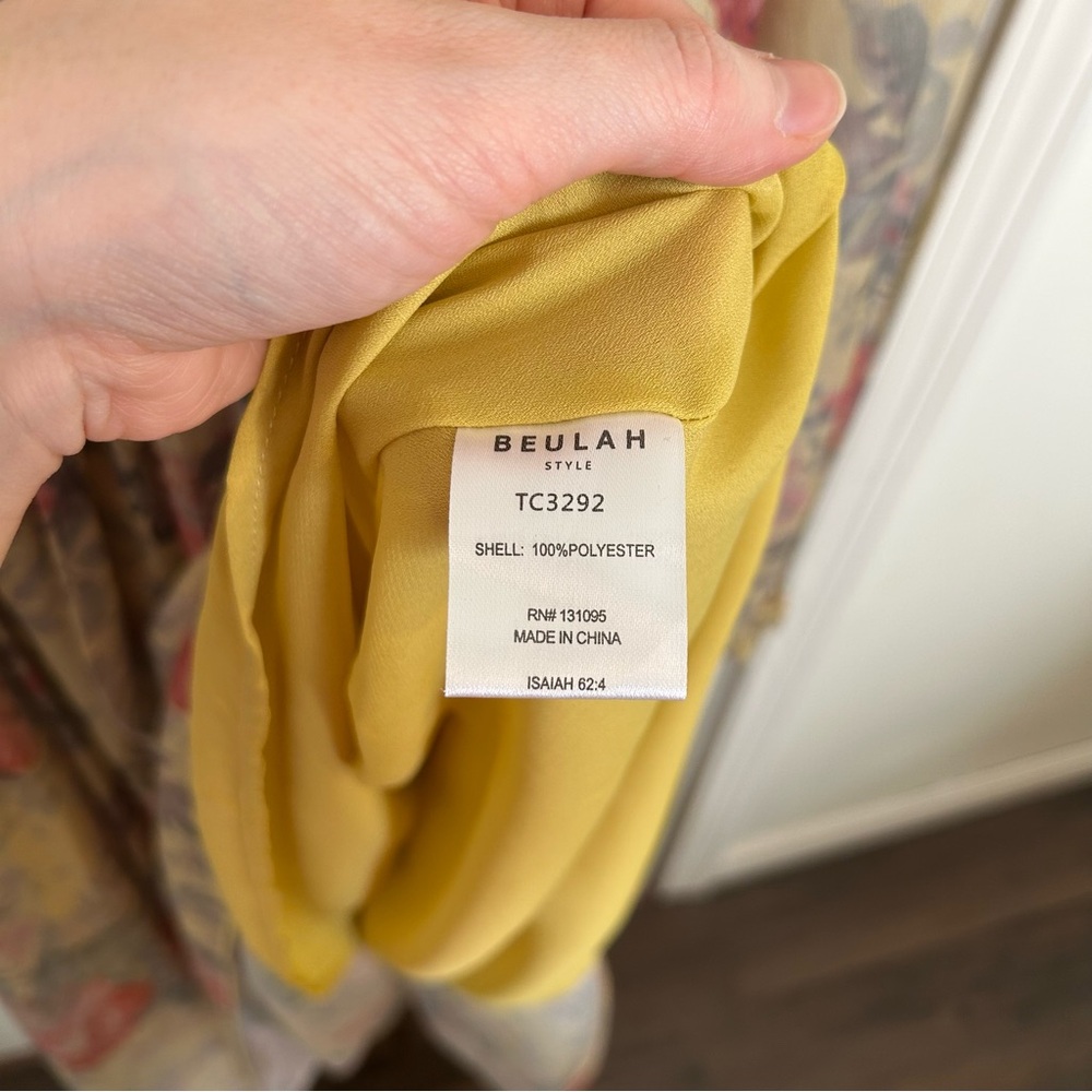 FARROW Spring Floral Whimsical Flowy Long Sleeve Christelle Maxi Dress | Size L - Picture 9 of 15
